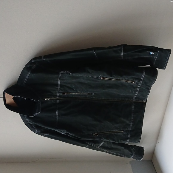 Kuhl Burr Jacket Dark Gray Black Patina Dye Men's Medium - Picture 2 of 5